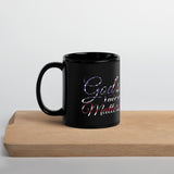 God's Voice Matter - Black Glossy Mug