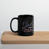 God's Voice Matter - Black Glossy Mug