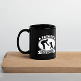 A Father's Voice Matter - Black Glossy Mug