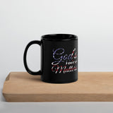 God's Voice Matter - Black Glossy Mug