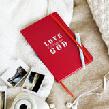 LOVE is a 3 letter word GOD - Hardcover bound notebook