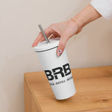 Build-Refill-Become - Insulated tumbler with a straw