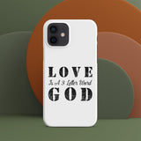 LOVE is a 3 letter word GOD - Snap case for iPhone®