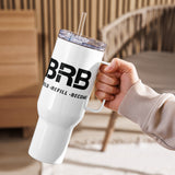 Build-Refill-Become - Travel mug with a handle