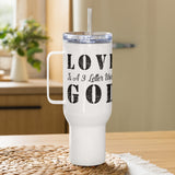 Love God - Travel mug with a handle