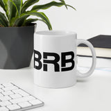 BRB - White glossy mug