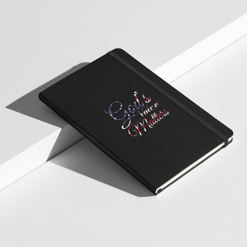 God's Voice Matters - Hardcover bound notebook