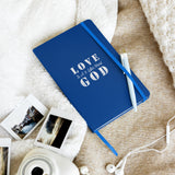 LOVE is a 3 letter word GOD - Hardcover bound notebook