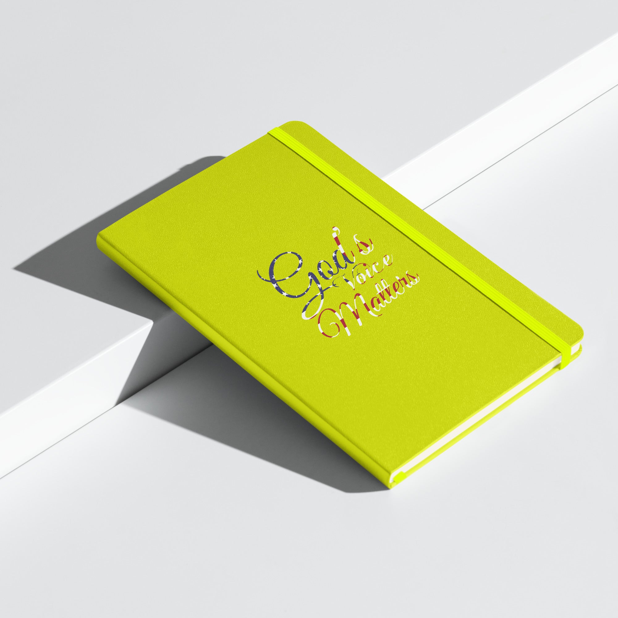 God's Voice Matters - Hardcover bound notebook