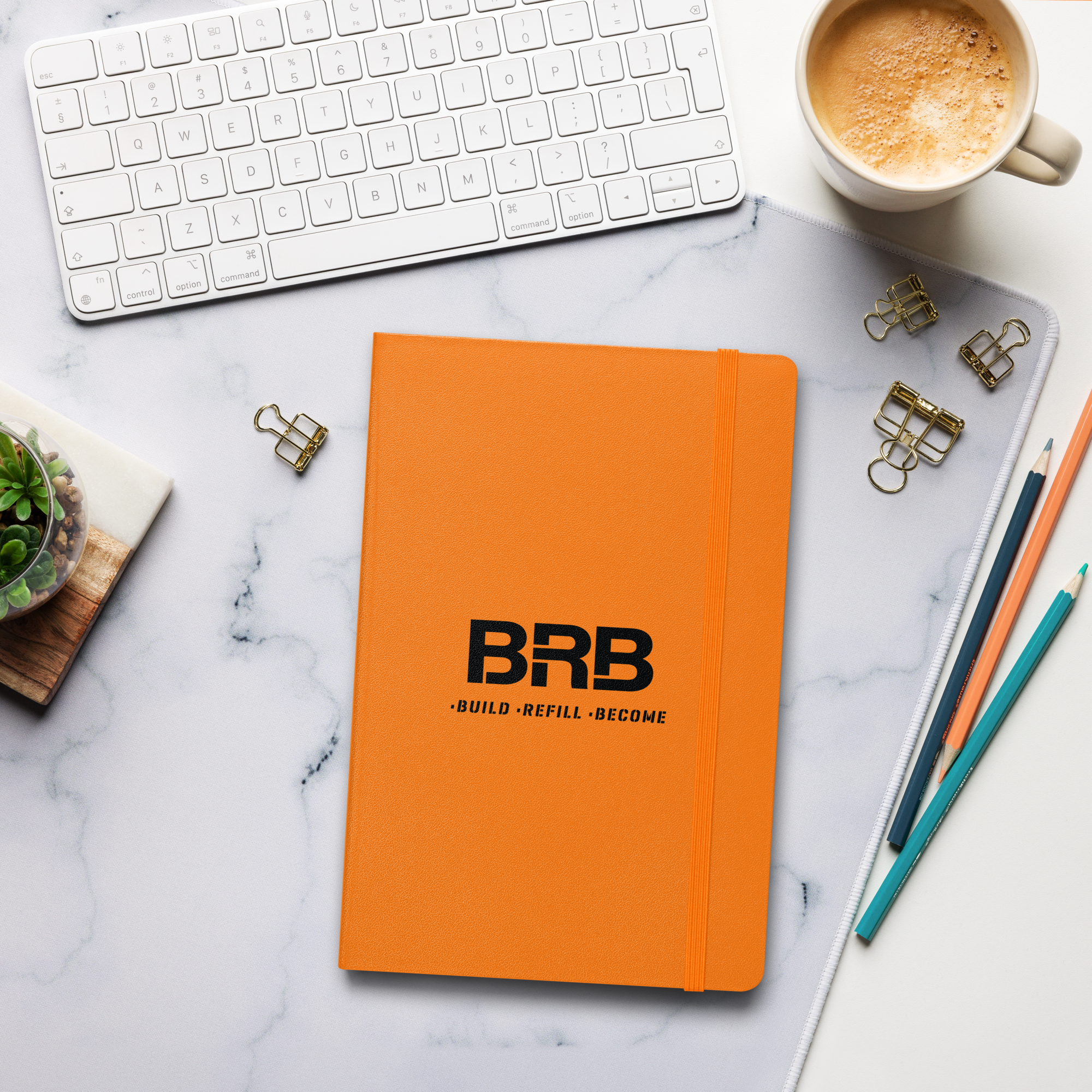 Build-Refill-Become - Hardcover bound notebook