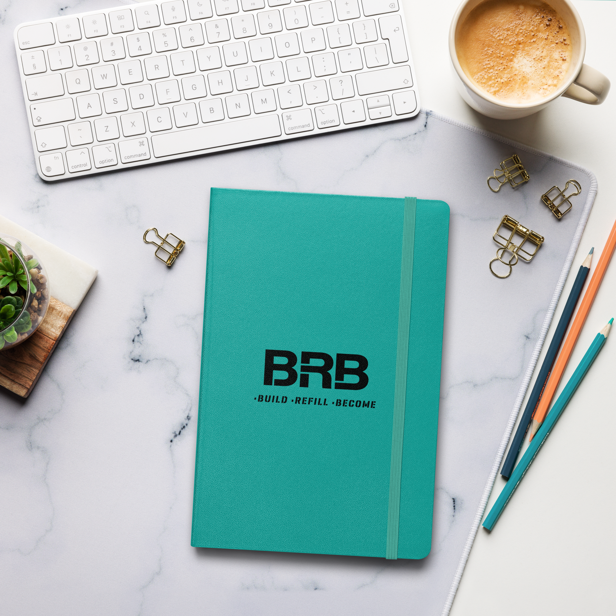 Build-Refill-Become - Hardcover bound notebook
