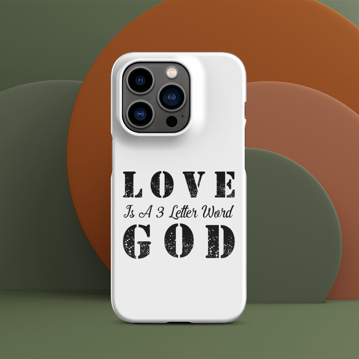 LOVE is a 3 letter word GOD - Snap case for iPhone®
