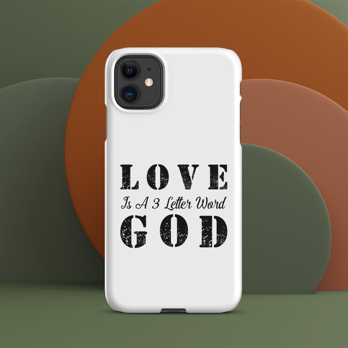 LOVE is a 3 letter word GOD - Snap case for iPhone®