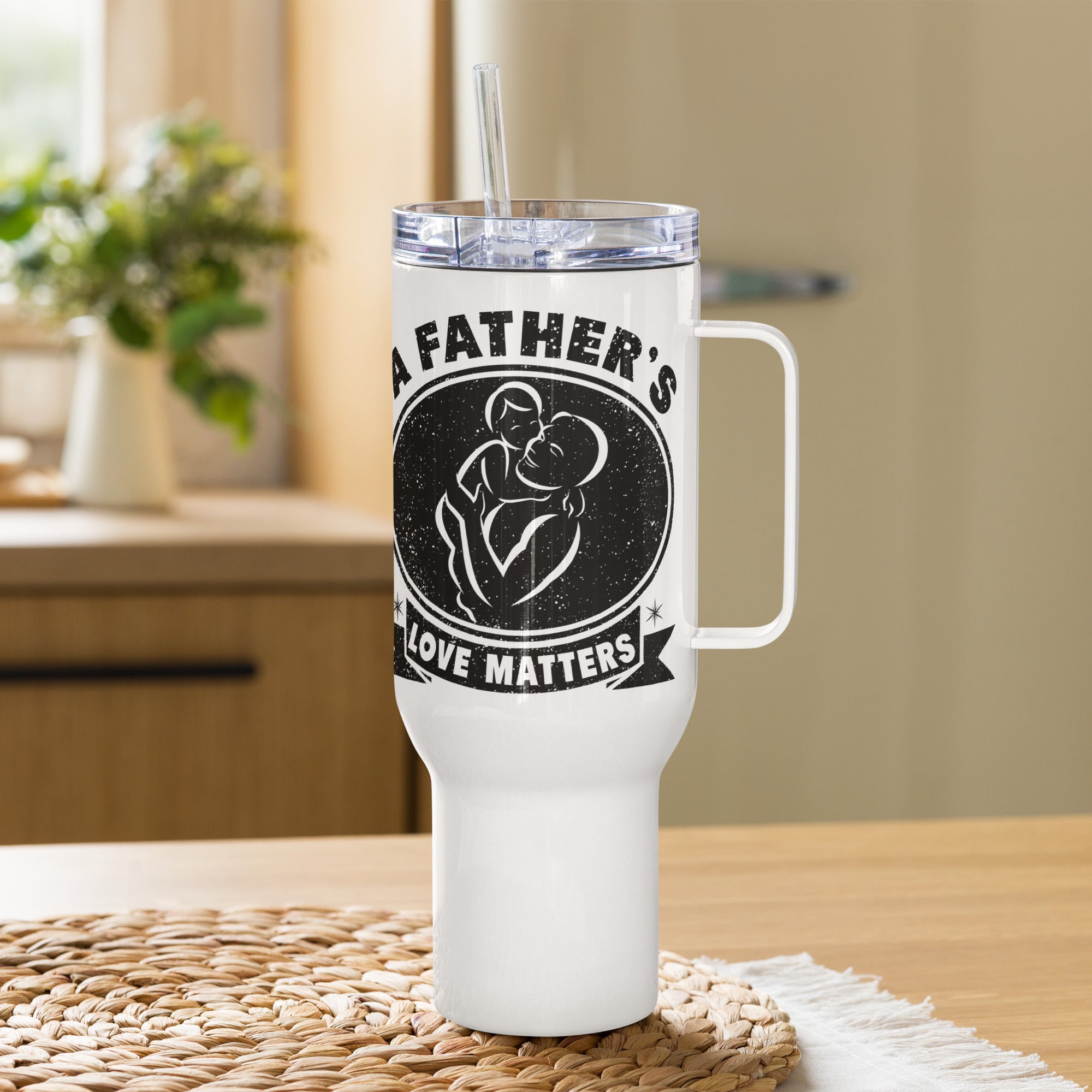 A father's Love matters - Travel mug with a handle