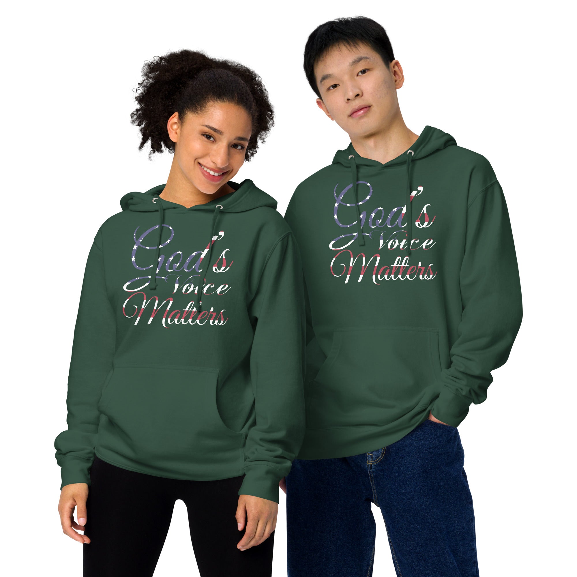 God's Voice Matter - Unisex midweight hoodie