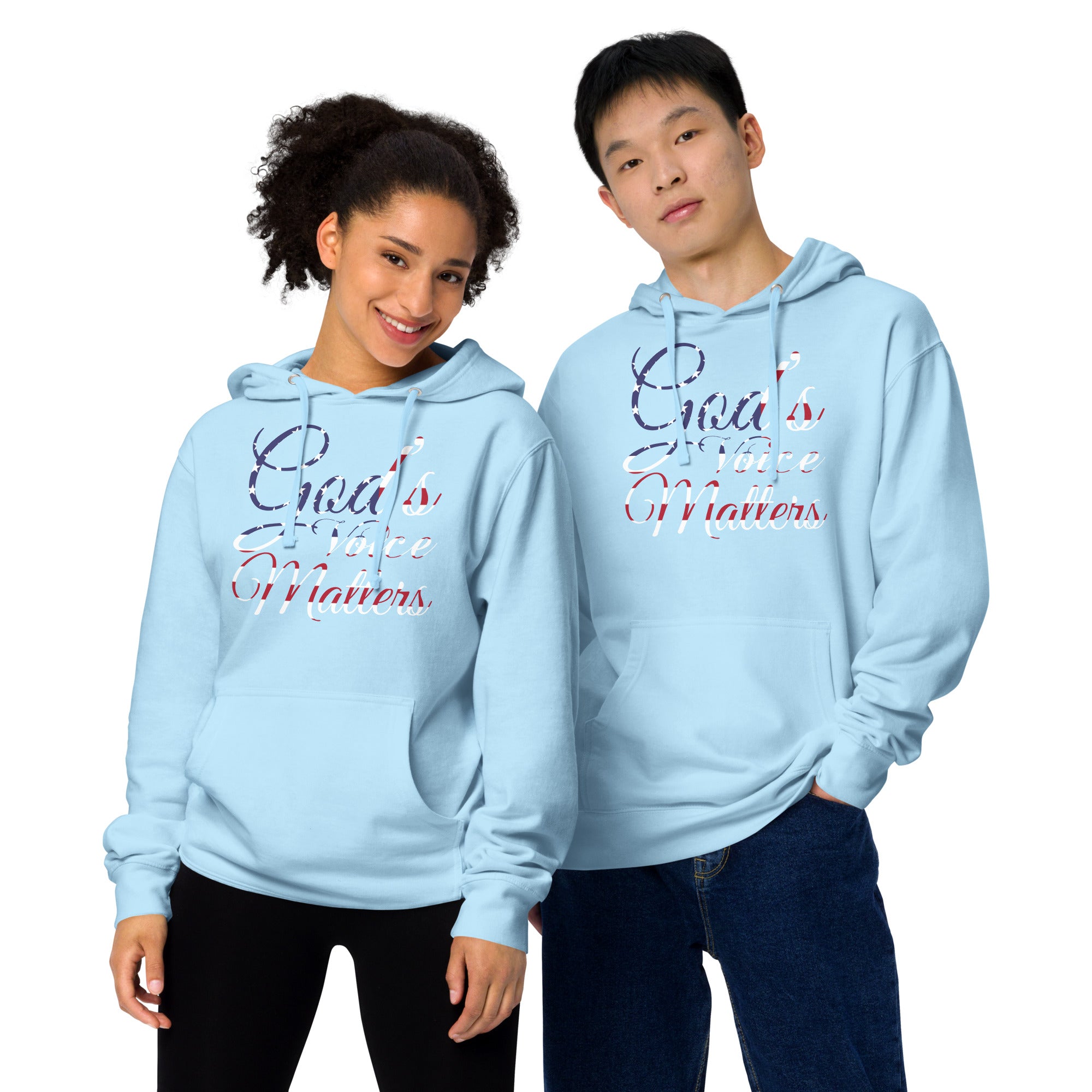 God's Voice Matter - Unisex midweight hoodie